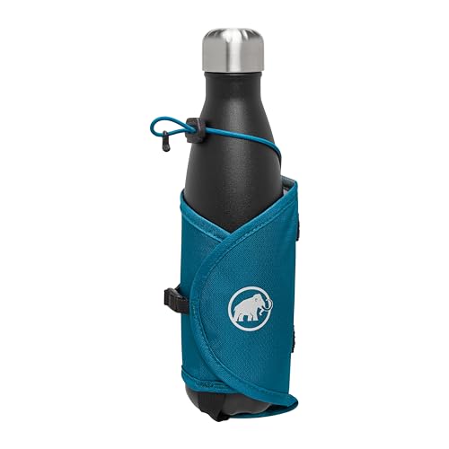 Mammut Lithium Add-On Bottle Holder – Adjustable, Water-Repellent Bottle Pouch for Hiking & Travel, Sapphire, one-Size - color: Sapphire