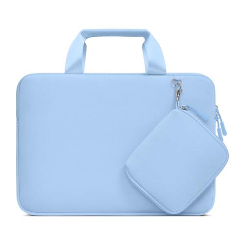 MOSISO Laptop Case 13 inch, Laptop Sleeve Bag Compatible with MacBook Neo 13 / Air M5 M4 M3 M2 M1 2026-2018 / Pro M2 M1, Neoprene Carrying Computer Bag with Handle&Detachable Small Case, Air Blue - color: Air Blue, size: 13 inch