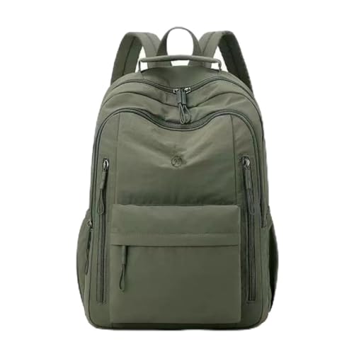 Casual Backpack, Multi-Pocket Design with Front Zipper Compartment (Army green) - color: Army Green