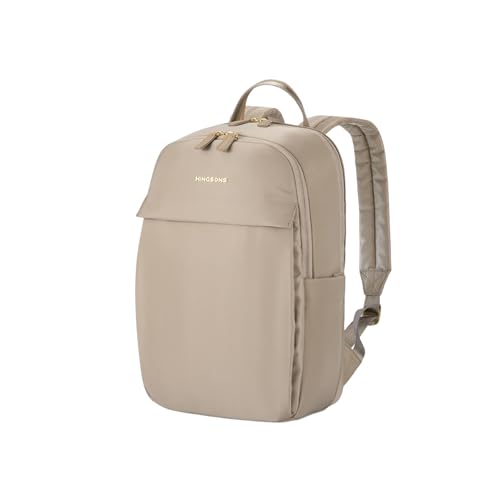 Kingsons Slim Travel Backpack With Luggage Strap,Black Business Backpack, Waterproof Nylon Commuter Bag for Work & Travel,Hiking, Red，Khaki (KS25002-Khaki-US-1) - color: Ks25002-khaki-us-1