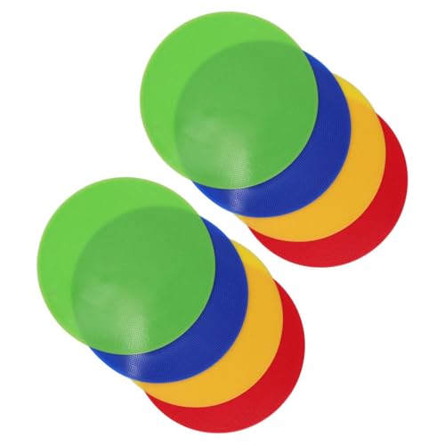 8pcs Soccer Agility Markers Flat Cones Non-Slip Spot Discs for Football Basketball Speed Training Sports Field Marking Equipment