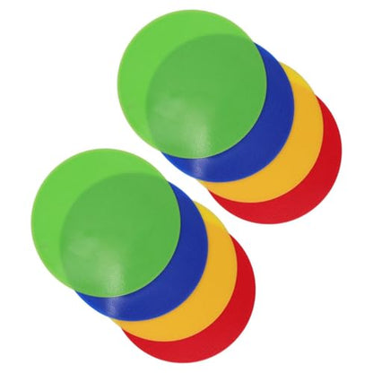 8pcs Soccer Agility Markers Flat Cones Non-Slip Spot Discs for Football Basketball Speed Training Sports Field Marking Equipment