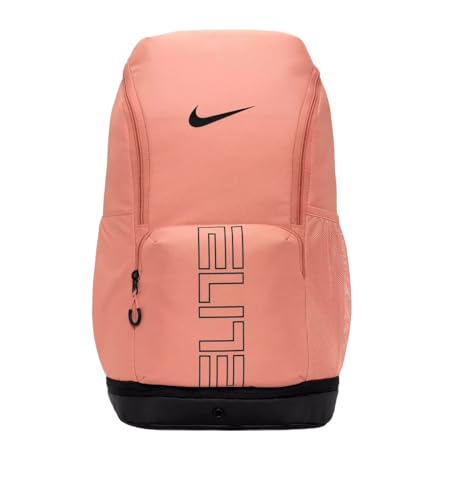 Nike, Unisex, Varsity Elite Backpack (32L), Safety Orange/Black/Wolf Grey, One Size - color: Safety Orange/Black/Wolf Grey, size: One Size
