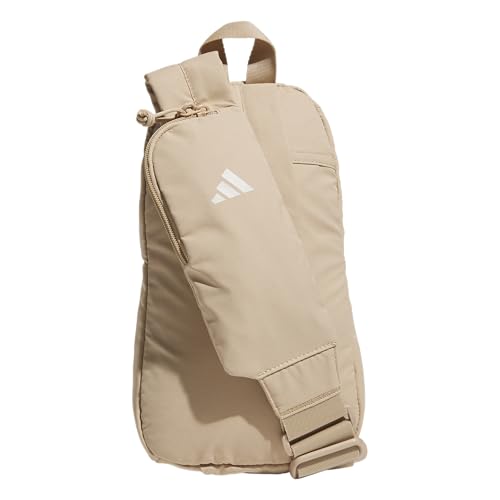 adidas Essentials 3 Crossbody – Sling Bag with Phone Pocket - color: Warm Sandstone Beige/Wonder Alumina Grey