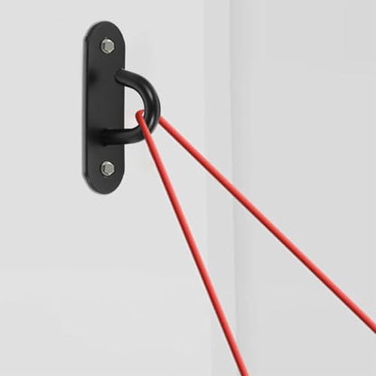 COHEALI 4 Pieces Stainless Steel Wall Anchor Hooks Heavy Duty Resistance Band Mount for Gym Workout and Yoga Strap Hanging, Large Open Ceiling Hooks for Home Fitness