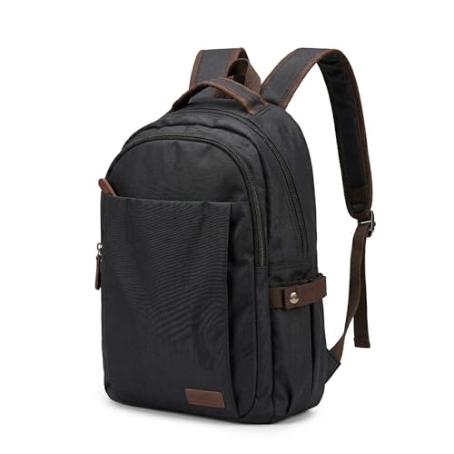 Travel Backpack Mens Business Laptop Bag with Multi-Pockets Minimalist Nylon Daypack Fits 16 Inch Notebook Casual Work Bag (BLK) - color: Blk