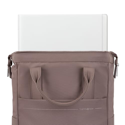 Samsonite Better Than Basics Convertible Backpack - Dual Carrying Options - Doctor-Bag Style Opening With Concealed Front Zipper - StackIt™ Strap Designed For Luggage Trolley - CHOCOLATE MAUVE