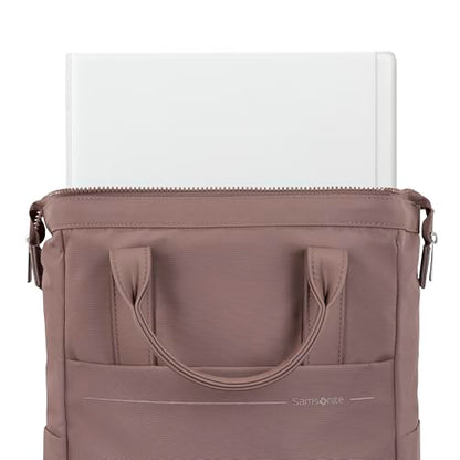 Samsonite Better Than Basics Convertible Backpack - Dual Carrying Options - Doctor-Bag Style Opening With Concealed Front Zipper - StackIt™ Strap Designed For Luggage Trolley - CHOCOLATE MAUVE
