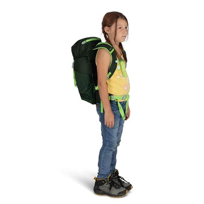 Osprey Jet 18L Kid's Hiking Backpack, Green OS - color: Green Canopy, size: 18L