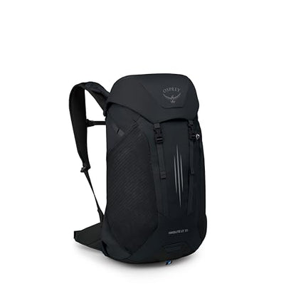 Osprey Hikelite LT 30L Hiking Backpack - Lightweight Travel Daypack with Rain Cover for Men and Women, Black - color: Black, style: 30l
