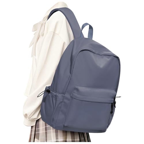 backpack Lightweight bag Waterproof college backpacks for cute Aesthetic backpack Casual Daypack - color: A-blue Purple