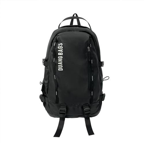 Water-Resistant Backpack for Men Women Large Daypack Hiking Work Durable Laptop Backpack Outdoor Commuter Bag (black) - color: Black