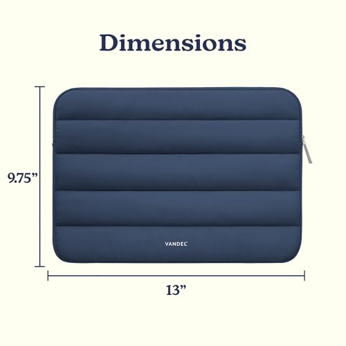 Vandel The Original Puffy Laptop Sleeve Case, 13-14 inch Laptop Sleeve Bag Case 13.3 Inch, Compatible with MacBook Air 13, Pro 14/13 iPad Pro 12.9, HP Dell ASUS, Computer Bag Cover - color: i. Navy, size: 13-14 Inch
