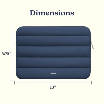 Vandel The Original Puffy Laptop Sleeve Case, 13-14 inch Laptop Sleeve Bag Case 13.3 Inch, Compatible with MacBook Air 13, Pro 14/13 iPad Pro 12.9, HP Dell ASUS, Computer Bag Cover - color: i. Navy, size: 13-14 Inch