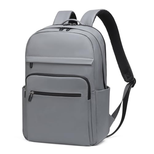 16 Inch Laptop Backpack for Men, Business Work Backpack for Everyday Commute, Waterproof Travel Office Computer Bag, Grey - color: Grey