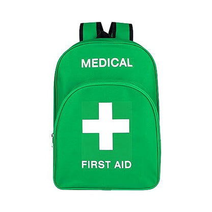Red First Aid Bags Empty First Aid Backpack Empty Medical Storage Bag for First Aid Kits Pack Emergency Hiking Backpacking Camping Cycling Riding Climbing Travel Car (Green) - color: Green