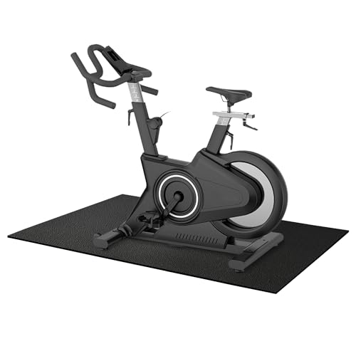 Fitvids Treadmill Mat 1/4" Thick Non-Slip Gym Mats Floor Protection Pad Compatible for Treadmills,Elliptical,Exercise Bikes,Stationary Cycles and Accessories - size: 60"Lx30"W