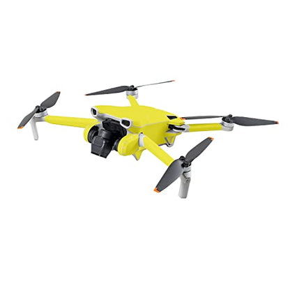 MightySkins Skin Compatible with DJI Mini 3 - Solid Yellow | Protective, Durable, and Unique Vinyl Decal wrap Cover | Easy to Apply | Made in The USA