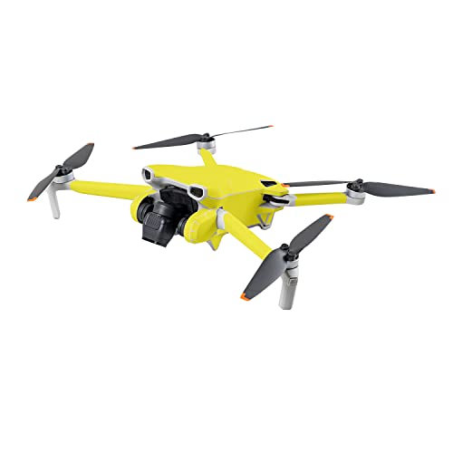 MightySkins Skin Compatible with DJI Mini 3 - Solid Yellow | Protective, Durable, and Unique Vinyl Decal wrap Cover | Easy to Apply | Made in The USA