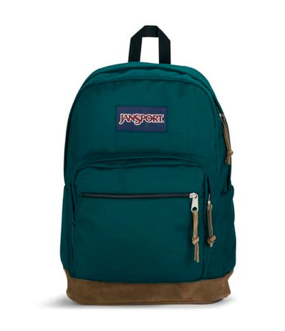 JanSport Right Pack Backpack - Durable Daypack with Padded 15" Laptop Sleeve, Spacious Main Compartment & Integrated Water Bottle Pocket - Deep Juniper - color: Deep Juniper