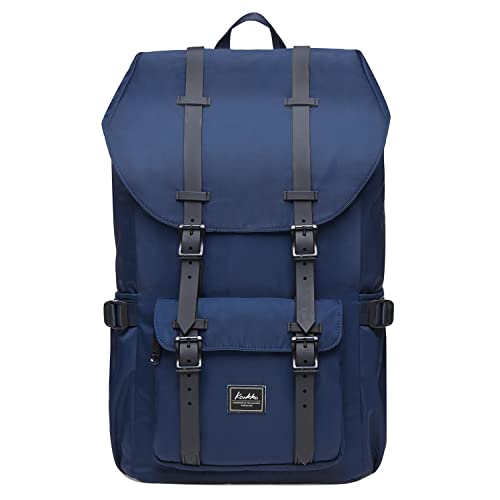 KAUKKO Travel Laptop Backpack, Outdoor Rucksack, Causal backpack Fits 15.6"(Nylon Blue) - color: 2nylon Blue, size: Large