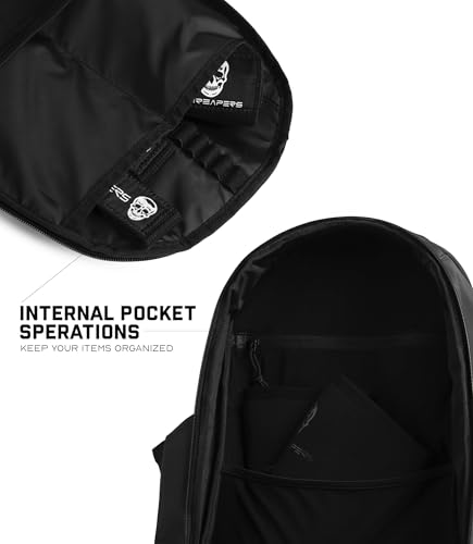 Gymreapers Gravestone 21L Backpack Travel Gym Bag Water-Resistant Lightweight Laptop Sleeve Carry On Luggage for Men & Women (Onyx) - color: Onyx