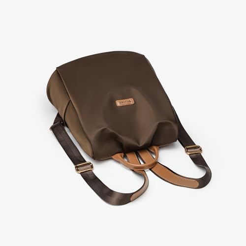 Women's Backpack Purse Nylon Anti-theft Casual Water Resistant Lightweight Small Shoulder Bags 2026 for Travle Cute Fashion Camping Bag for Work Daily Going Out Dackpack Ladies Chocolate - color: Chocolate