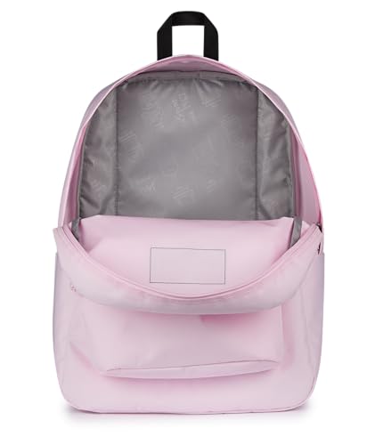 JanSport SuperBreak One Backpack - Durable, Lightweight Bag with 1 Main Compartment, Front Utility Pocket with Built-in Organizer, Premium Backpack, Pink Ice - color: Pink Ice