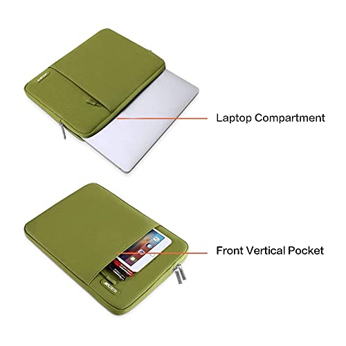 MOSISO Laptop Case 13 inch, Laptop Sleeve Compatible with MacBook Neo/Air/Pro 13 inch with A18/M5/M4/M3/M2/M1 Chip 2026-2016, Polyester Vertical Computer Sleeve Bag with Pocket, Chartreuse - color: Chartreuse, size: 13 inch