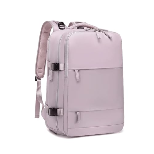 Large Capacity Dry and Wet Separation Backpack Multi-functional 40 * 20 * 25 Travel Waterproof Mommy Backpack(Pink) - color: Pink