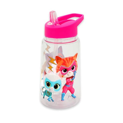 Super Kitties Backpack with Lunch Box for Girls + Accessories Bundle | 16" Large SuperKitties Bookbag, Insulated Lunch Bag Plus Water Bottle, Coin Pouch, More - Super Kitties School Supplies