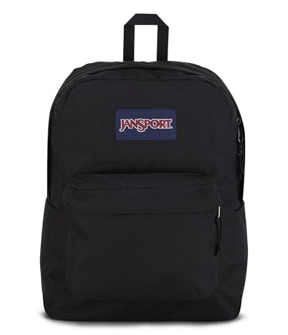 JanSport SuperBreak One Backpacks - Durable, Lightweight Bookbag with 1 Main Compartment, Front Utility Pocket with Built-in Organizer - Premium Backpack, Black - color: Black