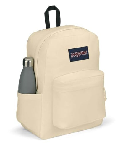 JanSport SuperBreak Plus Backpack with Padded 15-inch Laptop Sleeve and Integrated Bottle Pocket - Spacious and Durable Daypack for Work and Travel - Coconut - color: Coconut