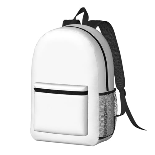 MZERSE Work Laptop Backpack, White, Commuter Daypack with Inner Pocket, Water Resistant Casual Bag for Office and Travel - color: Pattern (1118)