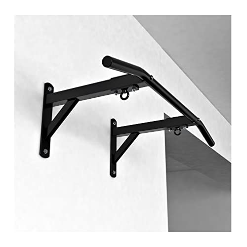 Wall Mounted Pull Up Bar, Heavy Duty Strength Training Bar with Sturdy Base, Sandbag Swing Resistance Band Suspension Bars, 661 Lbs