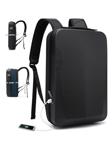 BANGE Laptop Anti-theft backpack Hard Shell Expandable Commute backpack can Hold 15.6 inch laptop for men and women