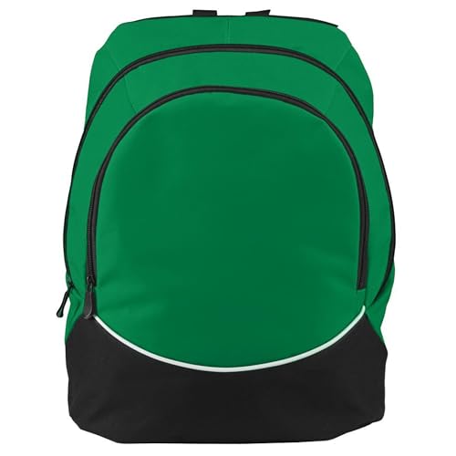 Augusta Sportswear Large Tri-Color Backpack, One Size, Kelly/Black/White - color: Kelly/Black/White
