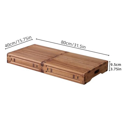 Wooden Platform, Two Combination Packs, one Step Stool for The Elderly and Children, Porch Steps, Mobile Steps, Suitable for Disabled, Elderly, and Children - size: 31.5