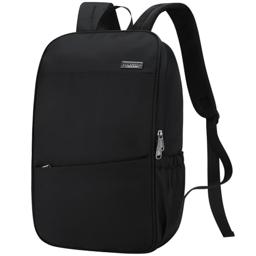 MAXTOP Deep Storage Laptop Backpack with USB Charging Port[Water Resistant] College Computer Bookbag Fits 16 Inch Laptop - color: Pitch Black, size: 15.6 inch, style: Daypack Backpacks