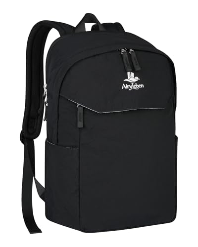 Travel Backpack for Women & Men, Water Resistant 15.6 Inch Laptop Backpack, Lightweight School Bag, Casual Daypack for Commute, College, Travel & Daily Use (Black) - color: Black