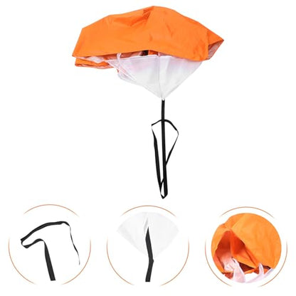 FOMIYES Running Resistance Parachute with Silver-Coated Orange Canopy, Portable Speed Training Equipment for Adult Sprint and Explosive Power Conditioning