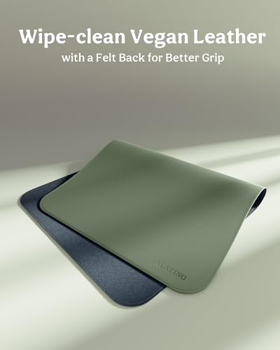 2 Pack Vegan Leather Baby Changing Mat, Large 30" x 17" Waterproof Foldable Diaper Mat, Wipe-Clean Portable Changing Pad for Travel, Home & Diaper Bag, Baby Gift for New Moms(Beige&Dark OliveGreen) - color: Beige&Dark Olive Green