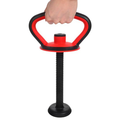 Adjustable Kettlebell Handle with Stable Base and Nut Quick Assembly Ergonomic Grip for Strength Training Full Body Workouts Home Gym 14.17X7.28X4.80In