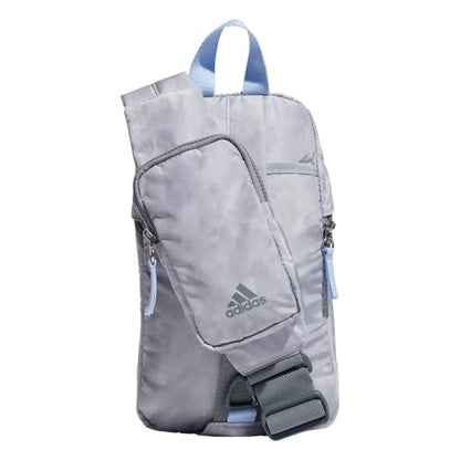 adidas Essentials Sling Small Crossbody Bag for Women and Men (5L), Stone Wash Grey/Blue Dawn/2.0, One Size - color: Stone Wash Grey/Blue Dawn/2.0