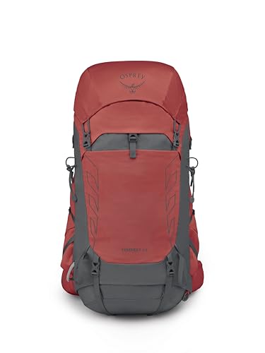 Osprey Tempest 44L Women's Lightweight Hiking Backpack - Daypack for Travel & Camping, Red Pampas/Coal Grey, M/L - color: Red Pampas/Coal Grey, size: Medium-Large