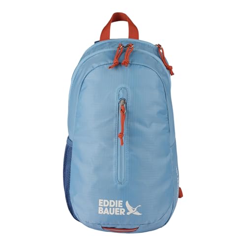 Eddie Bauer Stowaway Packable Sling Bag | Foldable | Travel | Outdoor | Lightweight | Compact | Everyday Carry | Ripstop Nylon | 10L - Coast Blue - color: Coast Blue