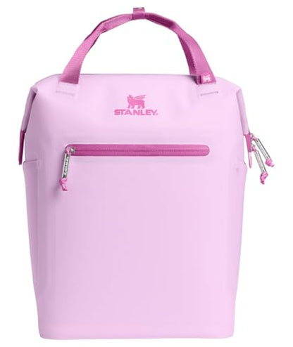 Stanley All Day Madeleine Mini Backpack Soft Cooler 14 Quarts | 20 Can Cooler with Handle and Shoulder Straps | Stays Cold for Hours | Insulated Travel Bag with Zipper | BPA-Free | Soft Orchid - color: Soft Orchid