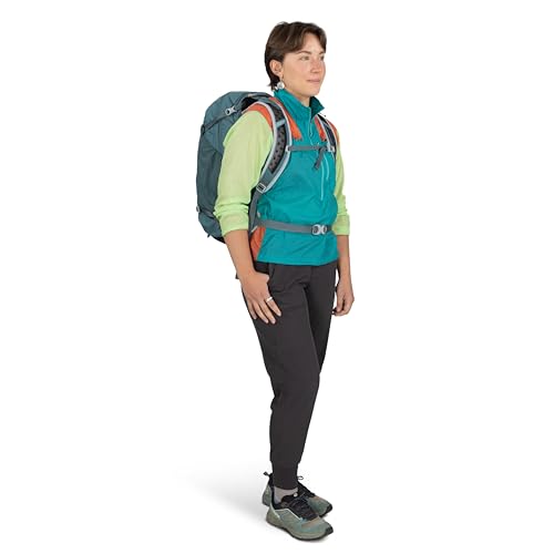 Osprey Hikelite 26L Durable Hiking Backpack - Travel Daypack with Rain Cover for Men and Women, Cascade Blue - color: Cascade Blue, style: 26l