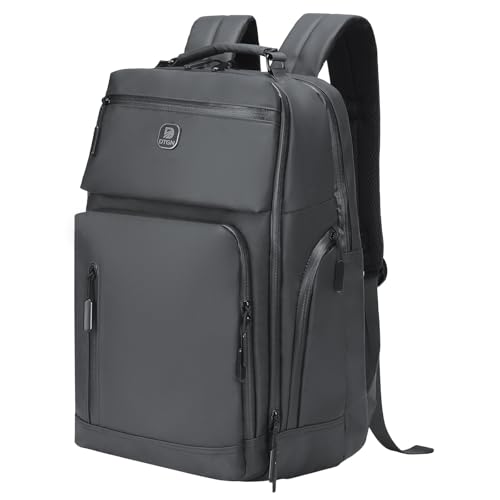 DTGN 30L 17 Inch Business Laptop Backpack Water Resistant Gray - color: Gray