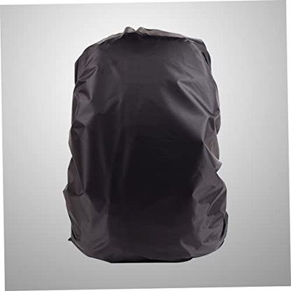 KOMBIUDA Unisex Backpack Rain Cover Portable Raincoat for Outdoor Travel Camping Hiking Seamless Construction Fits Backpacks Black